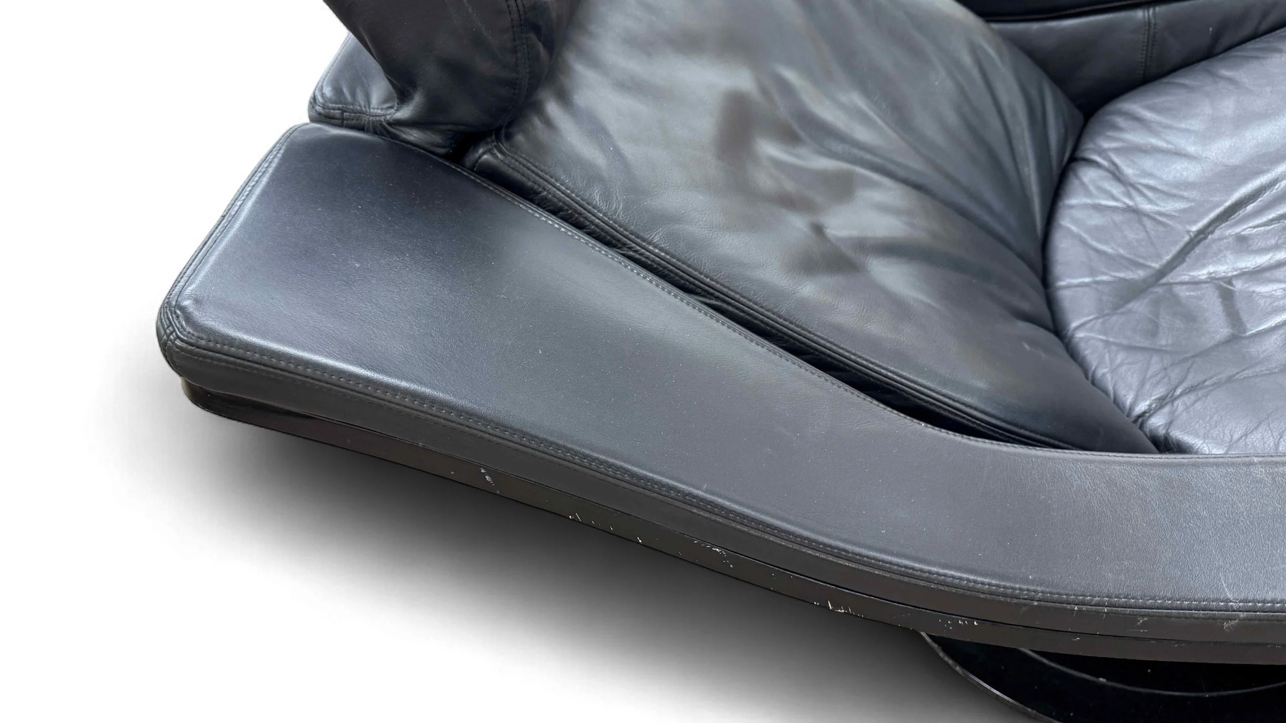 Encore Furniture Gallery-1970s Nelo Move Leather Swivel Lounge